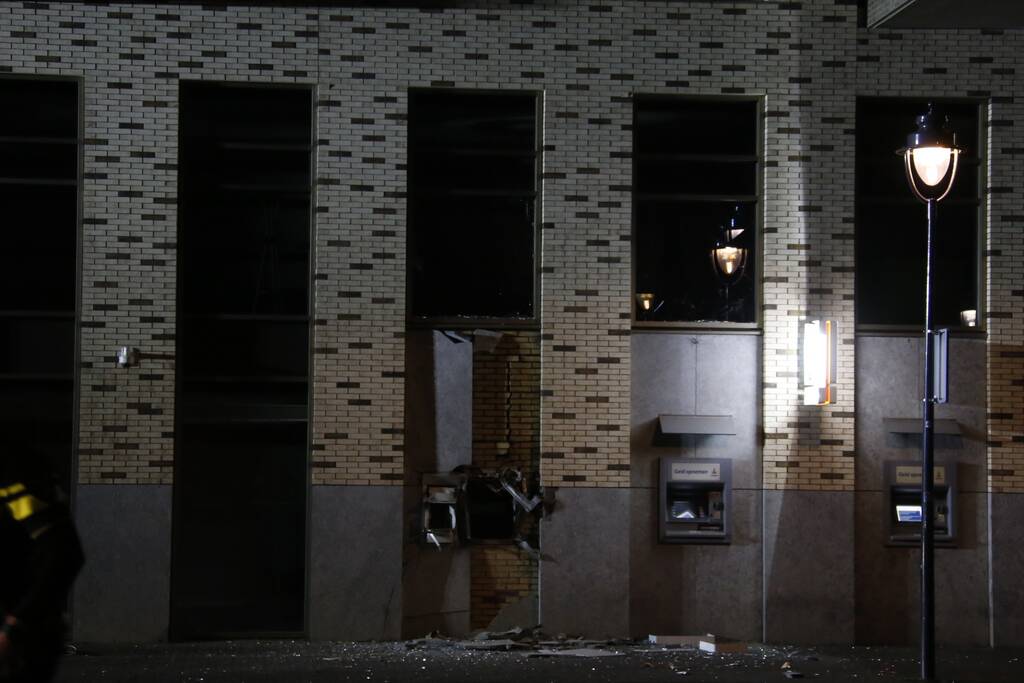 Stortautomaat Rabobank opgeblazen