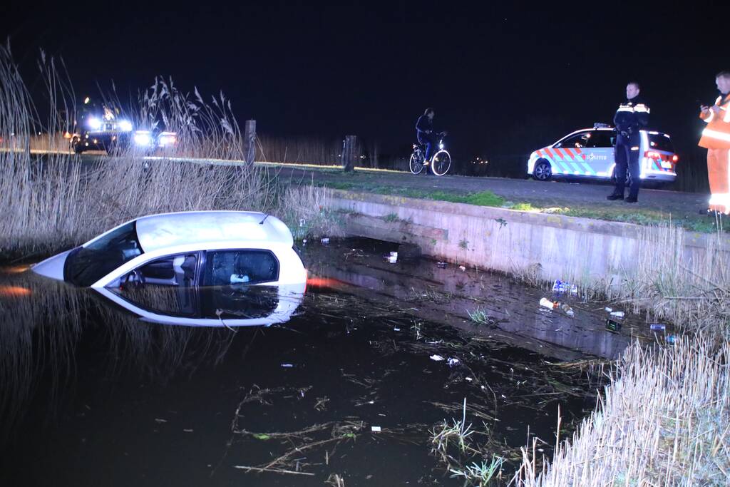 Auto te water geraakt