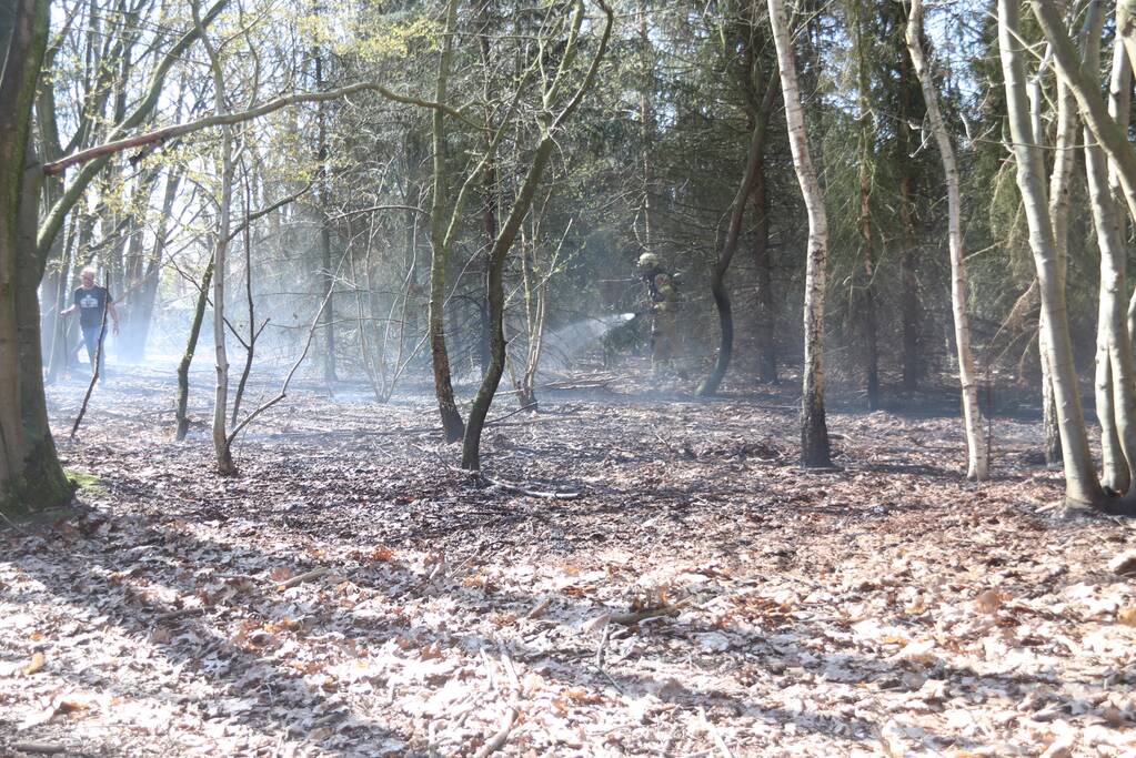 Brand in groot stuk bossage