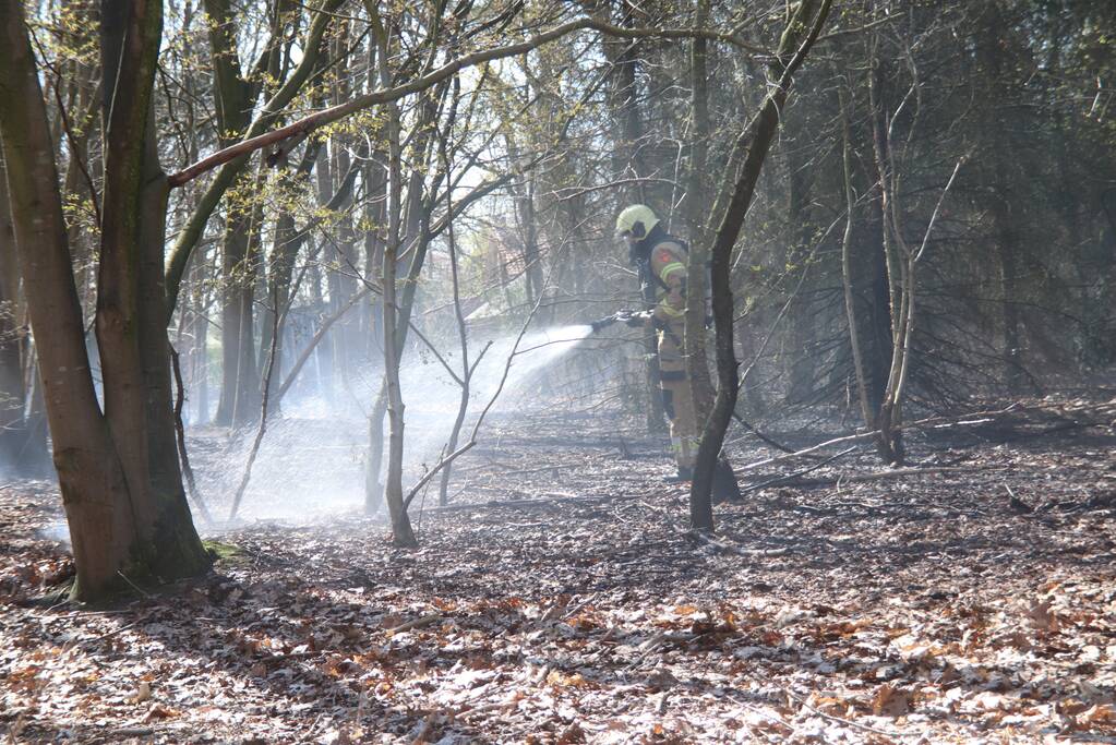 Brand in groot stuk bossage