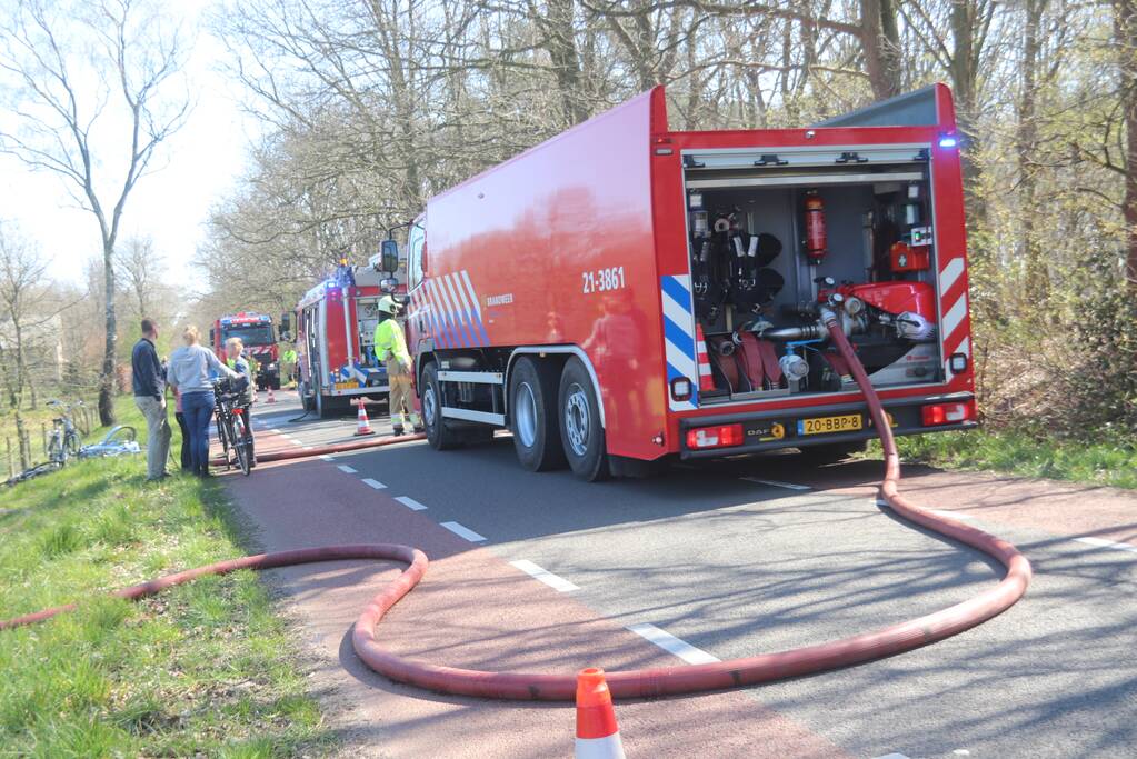 Brand in groot stuk bossage