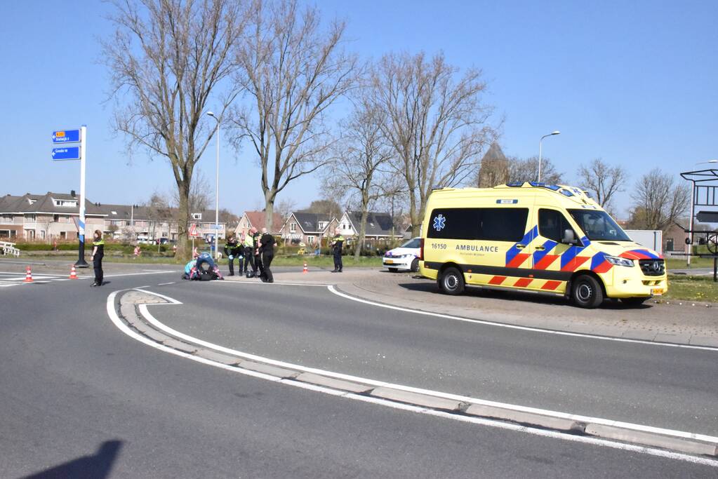 Gewonde na valpartij met motor
