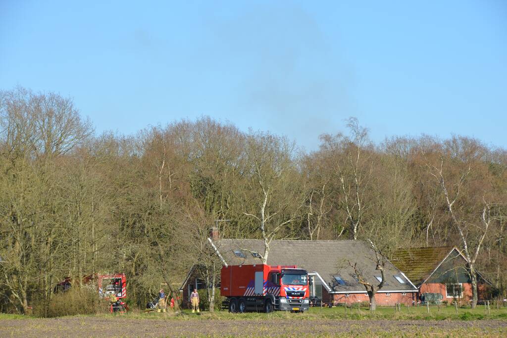 Groot stuk natuur in brand