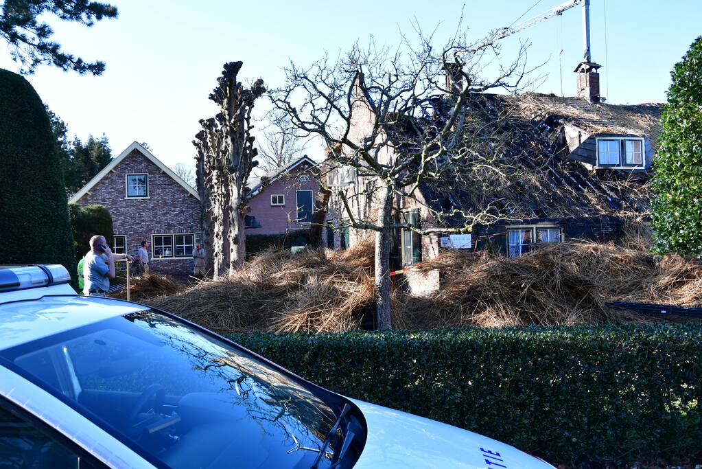 Deel boerderijwoning in vlammen opgegaan