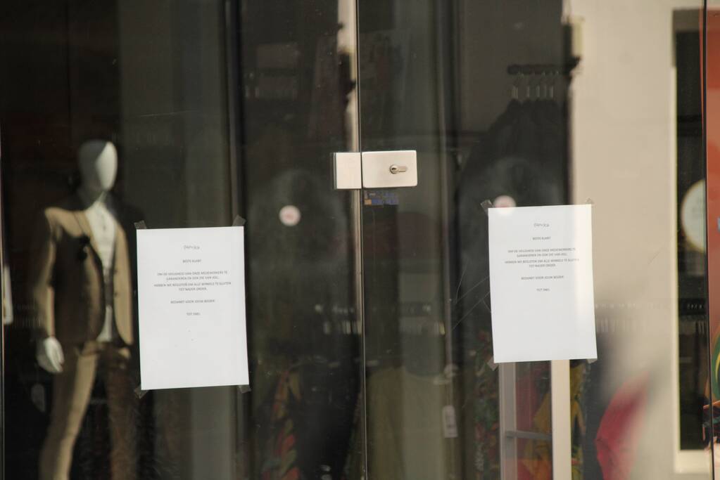 Lek in gasleiding bij kledingzaak Paprika