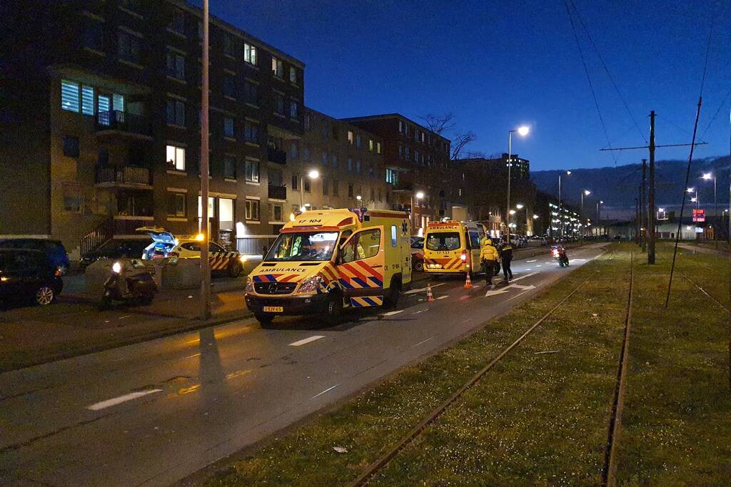 Twee gewonden na valpartij met scooter