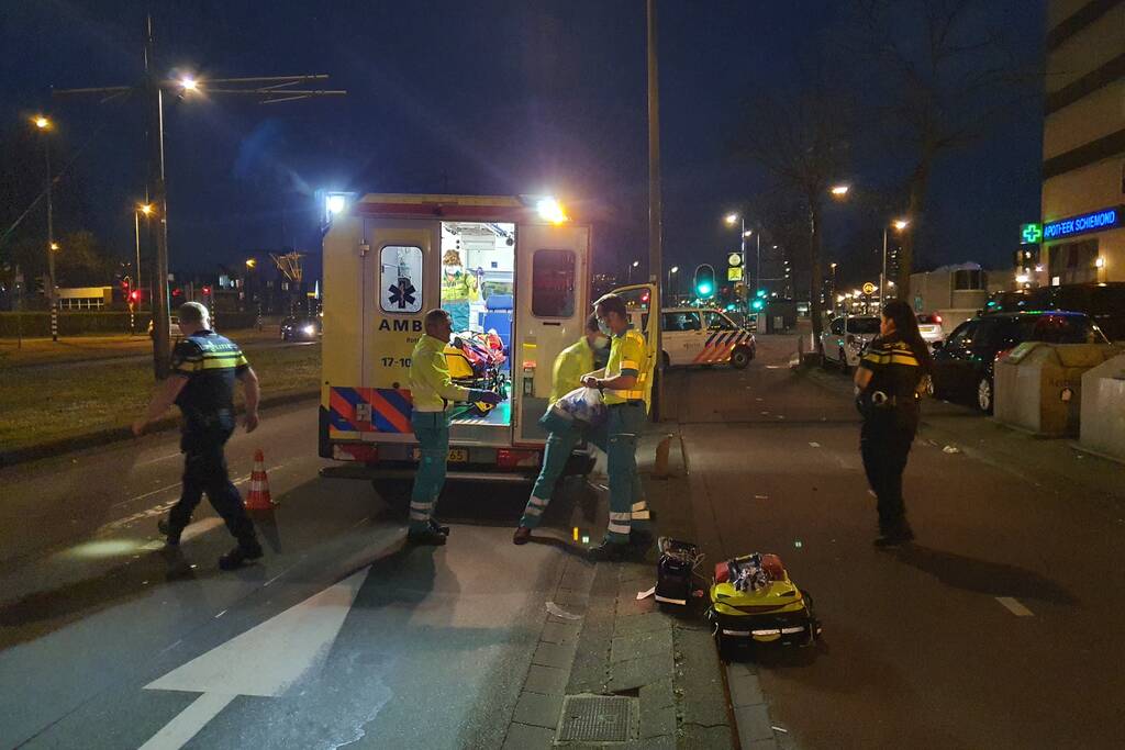 Twee gewonden na valpartij met scooter