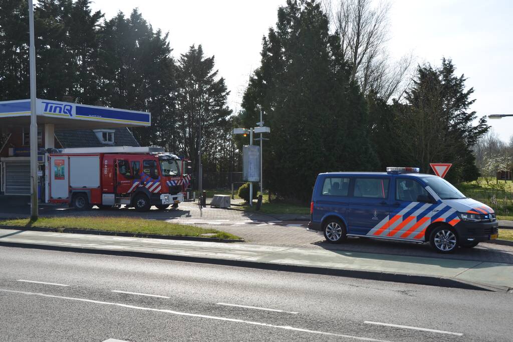 Brand naast LPG tank Tinq tankstation