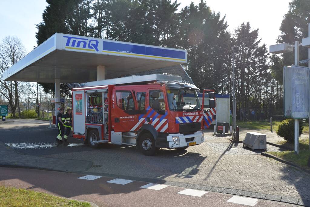 Brand naast LPG tank Tinq tankstation