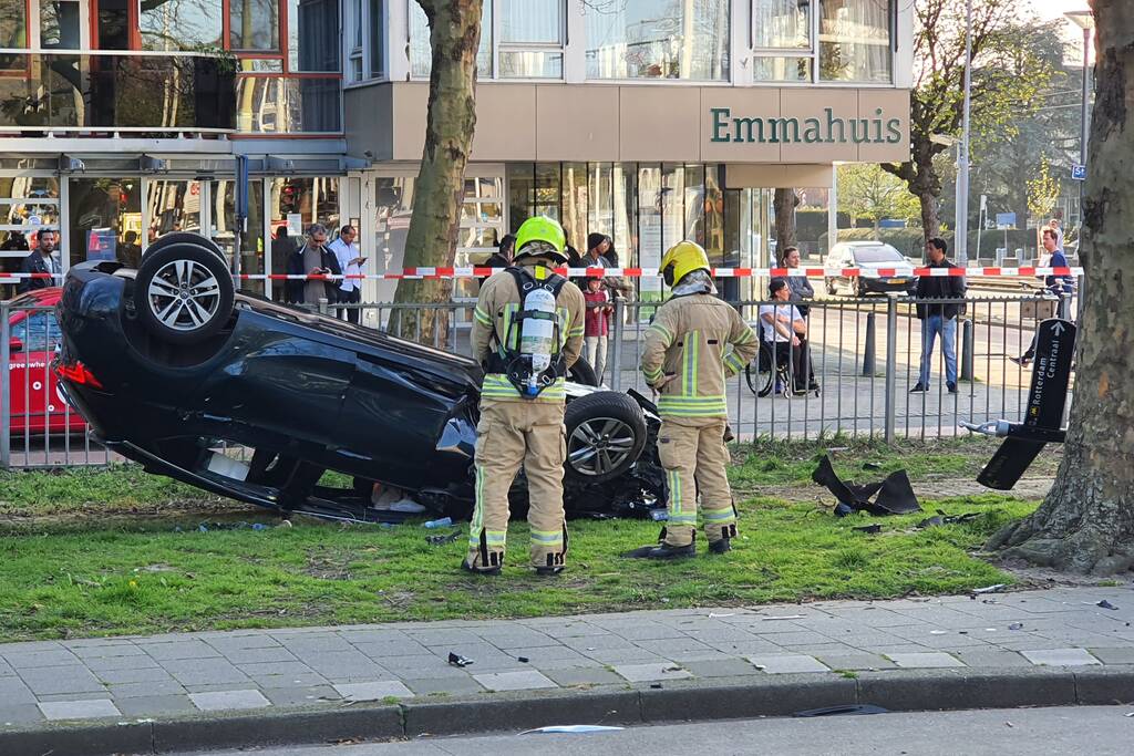 Achtervolging eindigt met ongeval