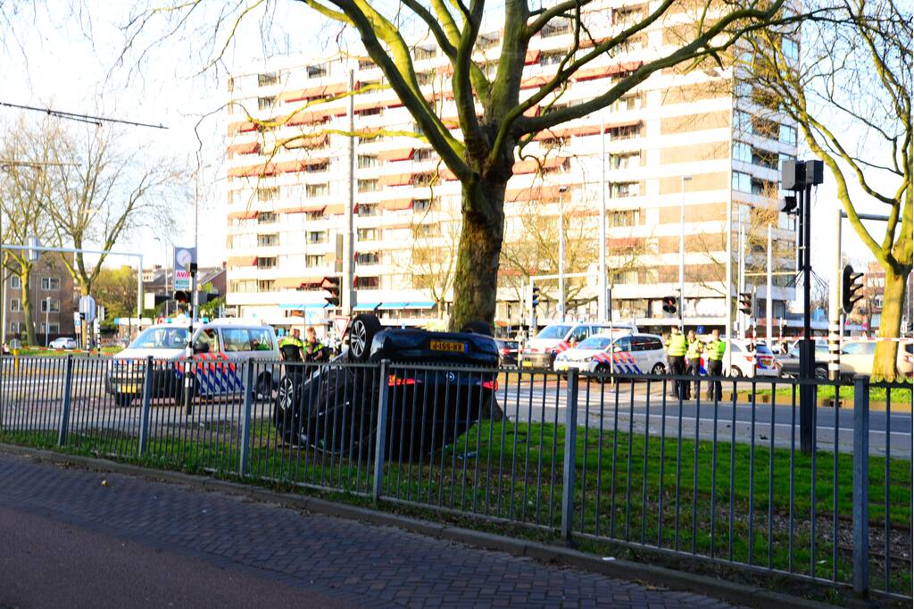 Achtervolging eindigt met ongeval