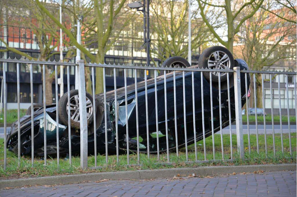 Achtervolging eindigt met ongeval