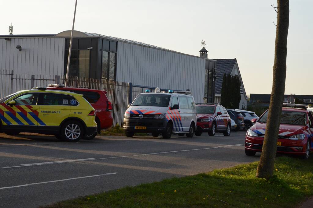 Brandje in opslagloods