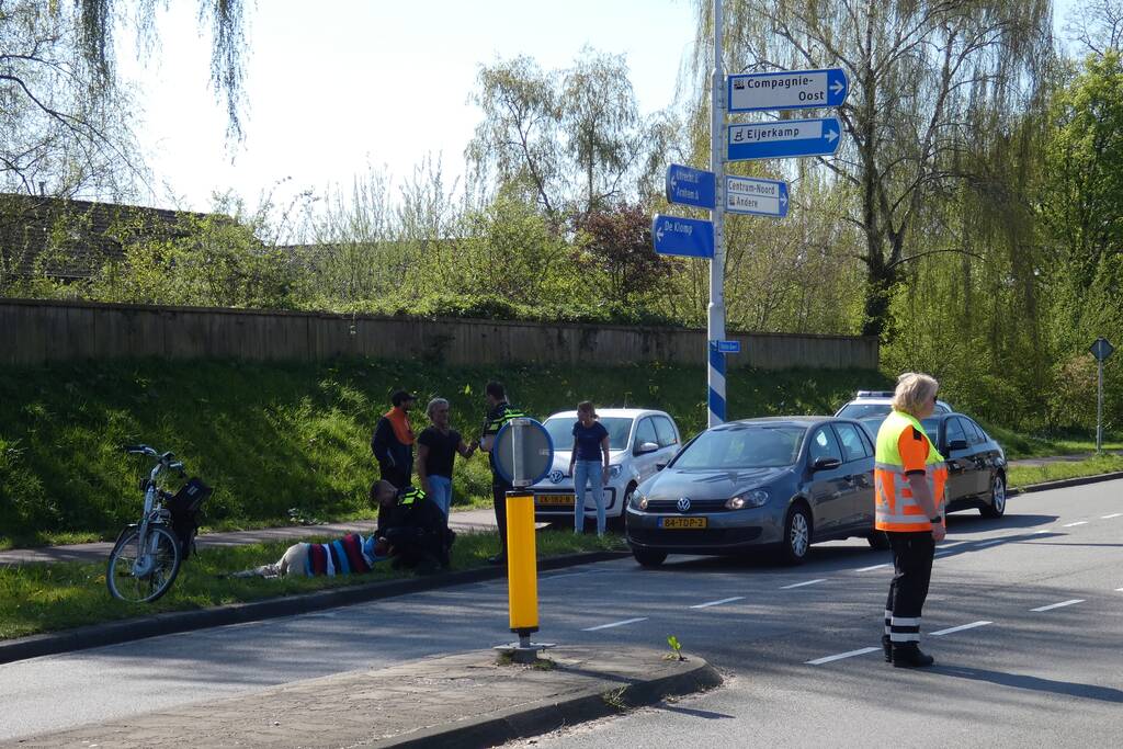 Fietser gewond bij aanrijding met auto