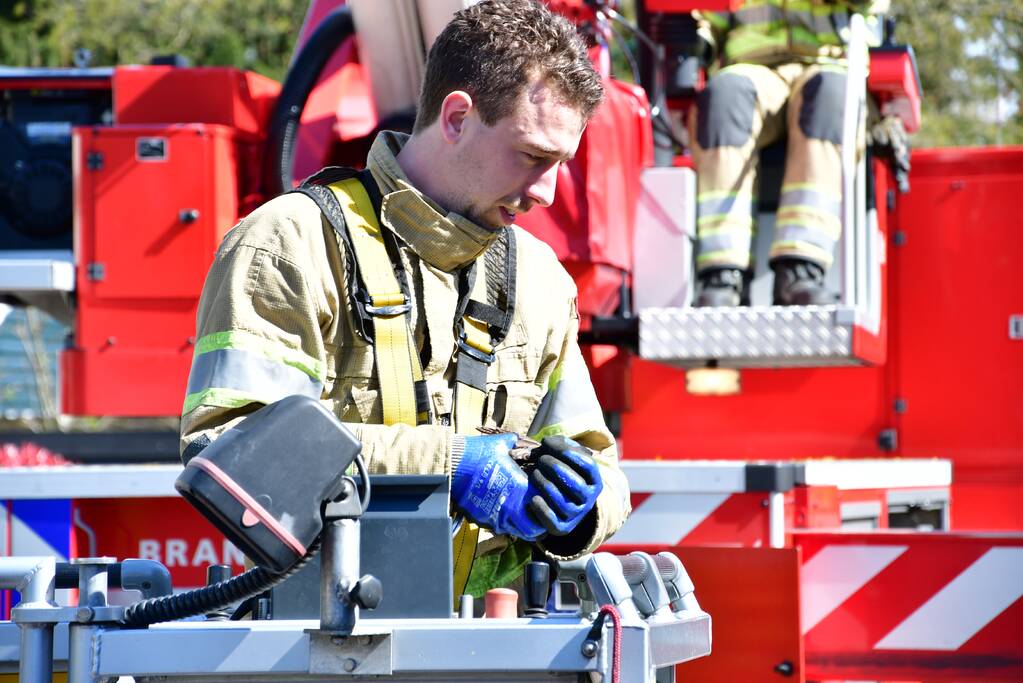 Spreeuw vast onder dakpannen