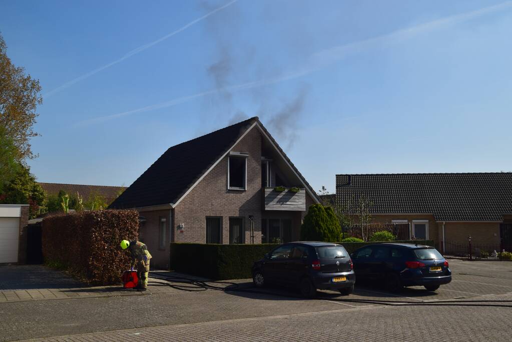 Brand in vrijstaande woning