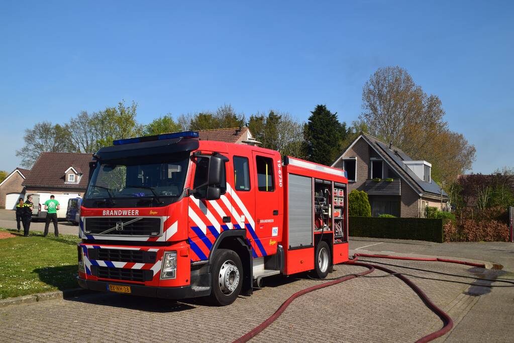 Brand in vrijstaande woning