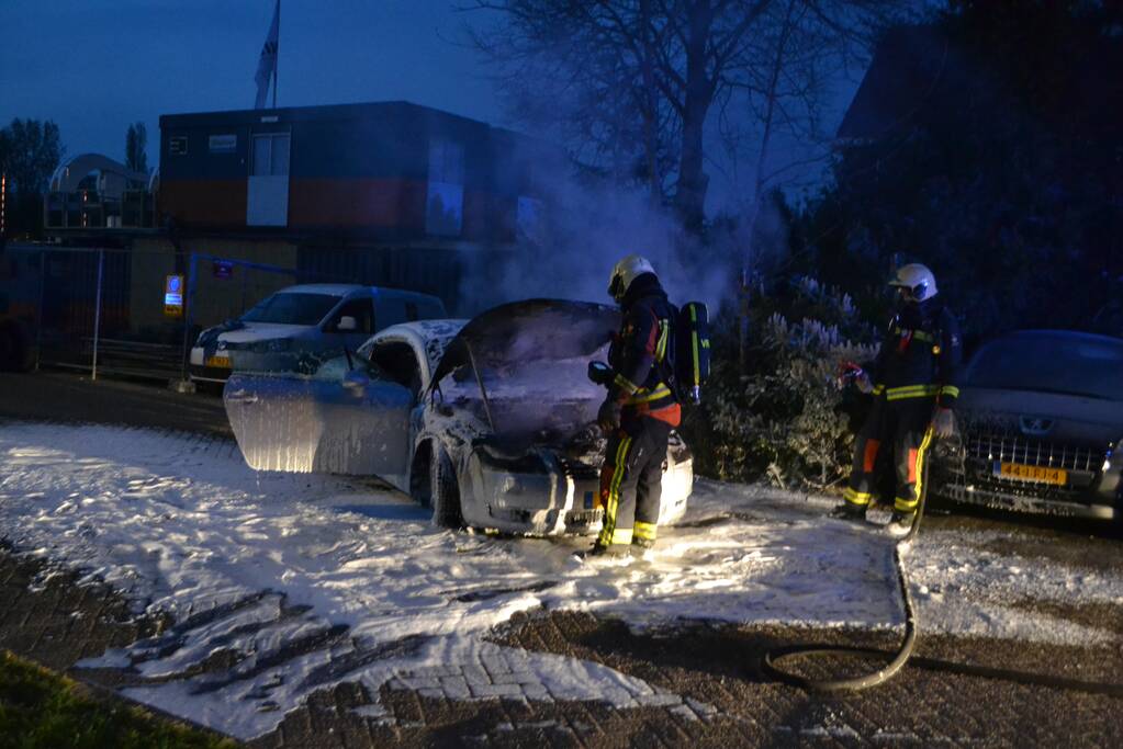 Autobrand mogelijk aangestoken