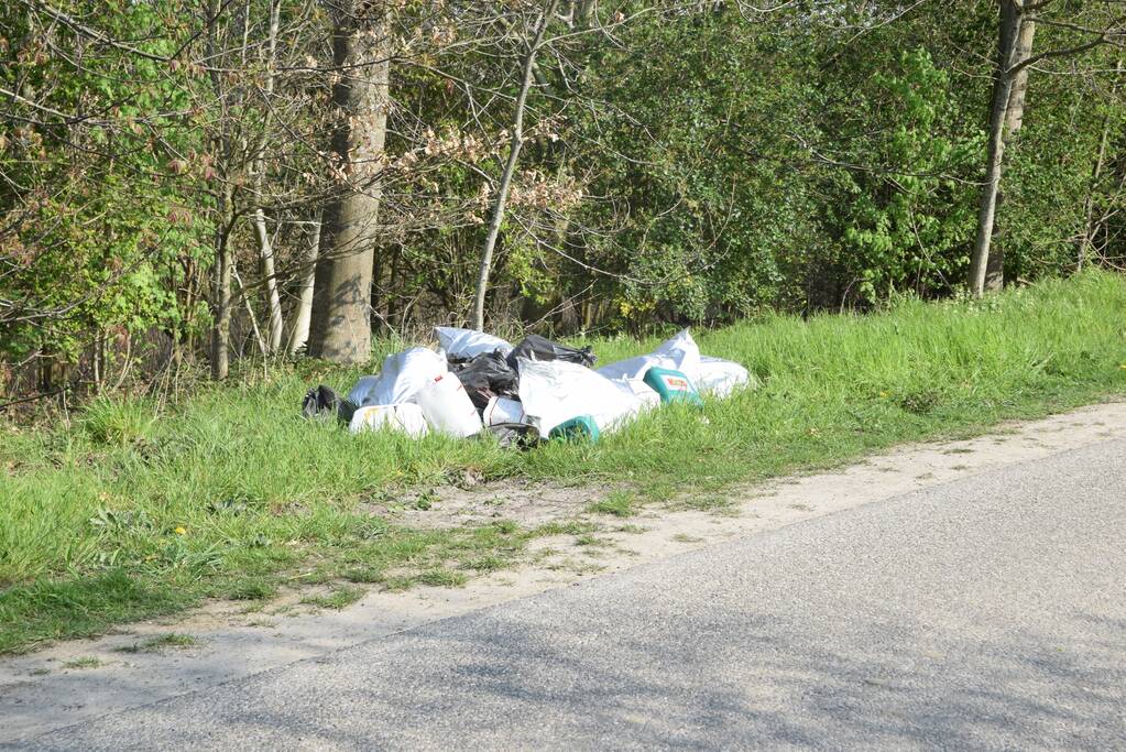 Grote hoeveelheid hennepafval gedumpt