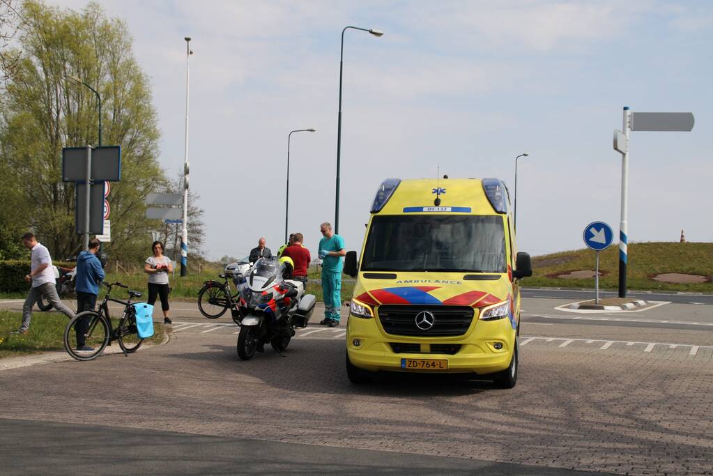 Scooterrijder gaat onderuit