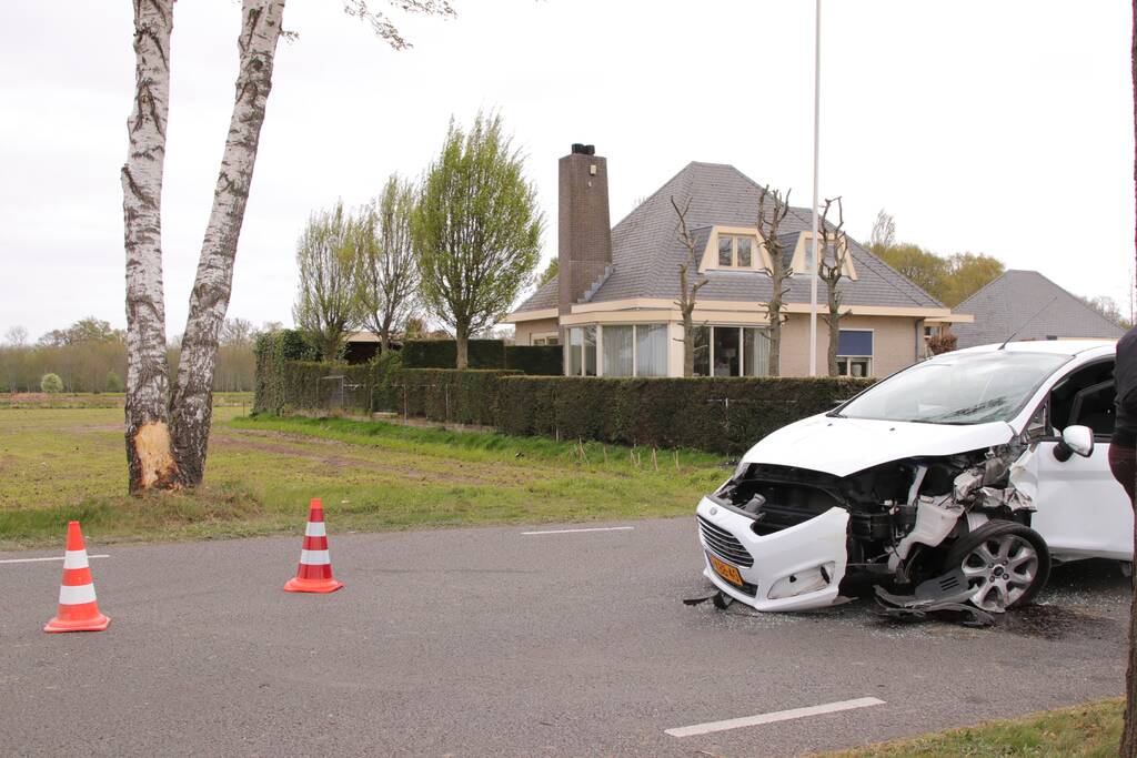 Automobilist botst tegen boom
