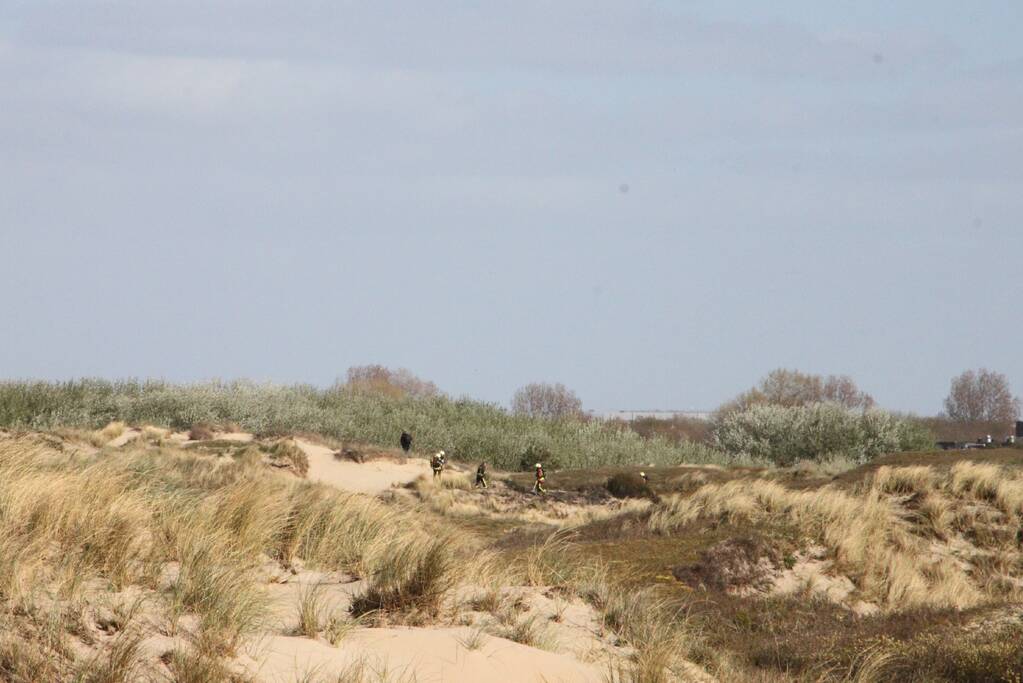 Flinke inzet bij duinbrand