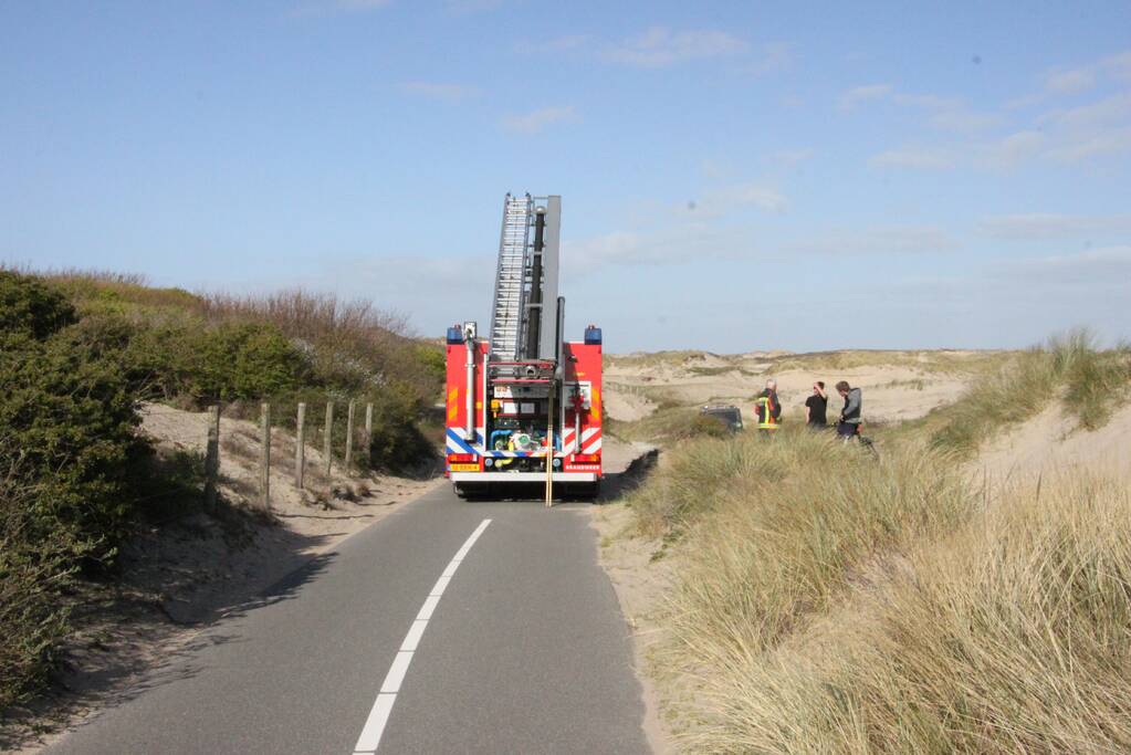 Flinke inzet bij duinbrand