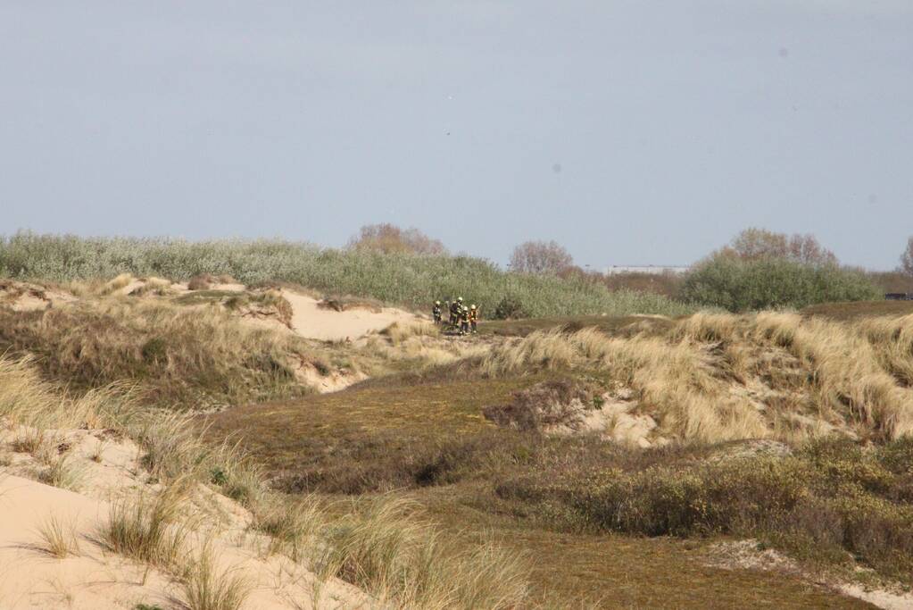 Flinke inzet bij duinbrand