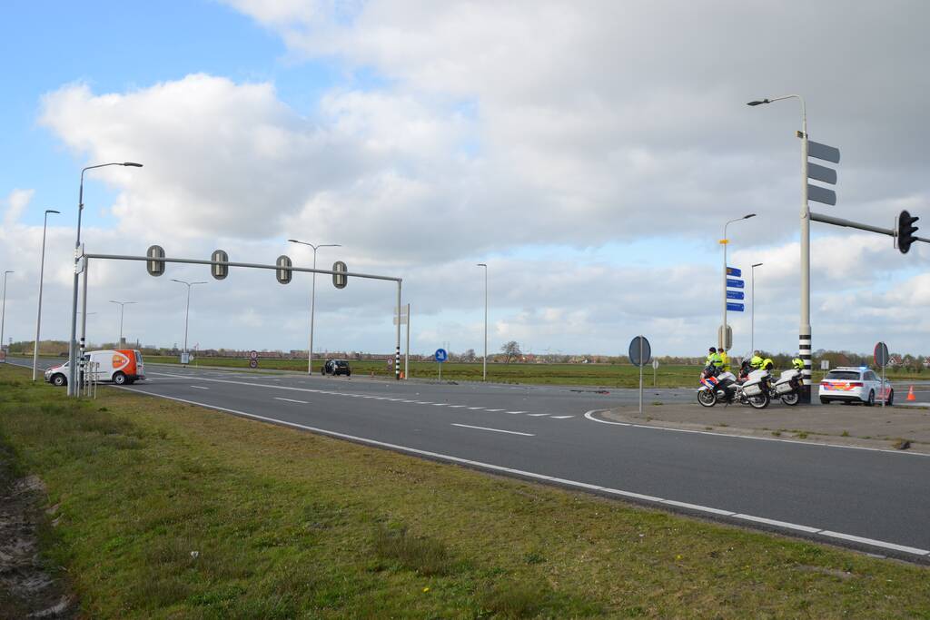 Flinke schade na ongeval op kruising
