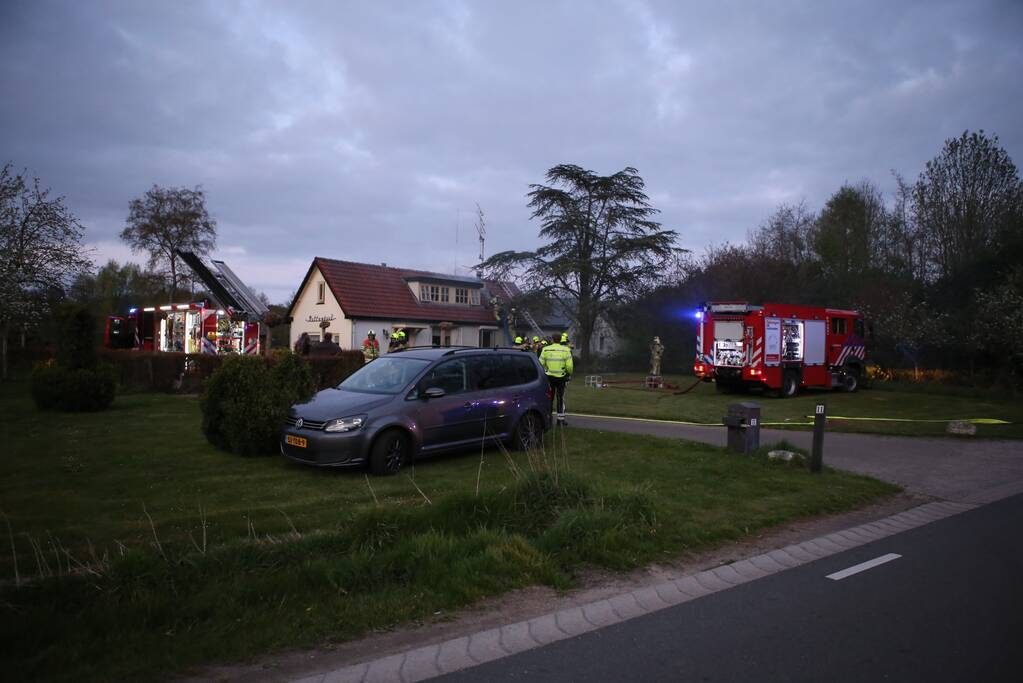 Flinke rookontwikkeling bij dakbrand