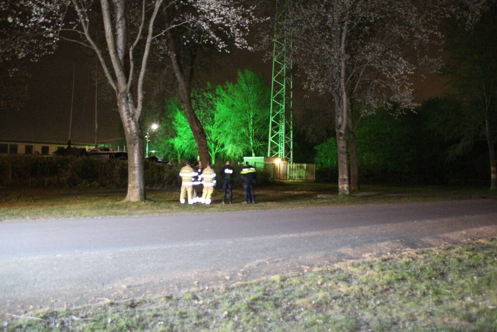 5G zendmast in brand gestoken