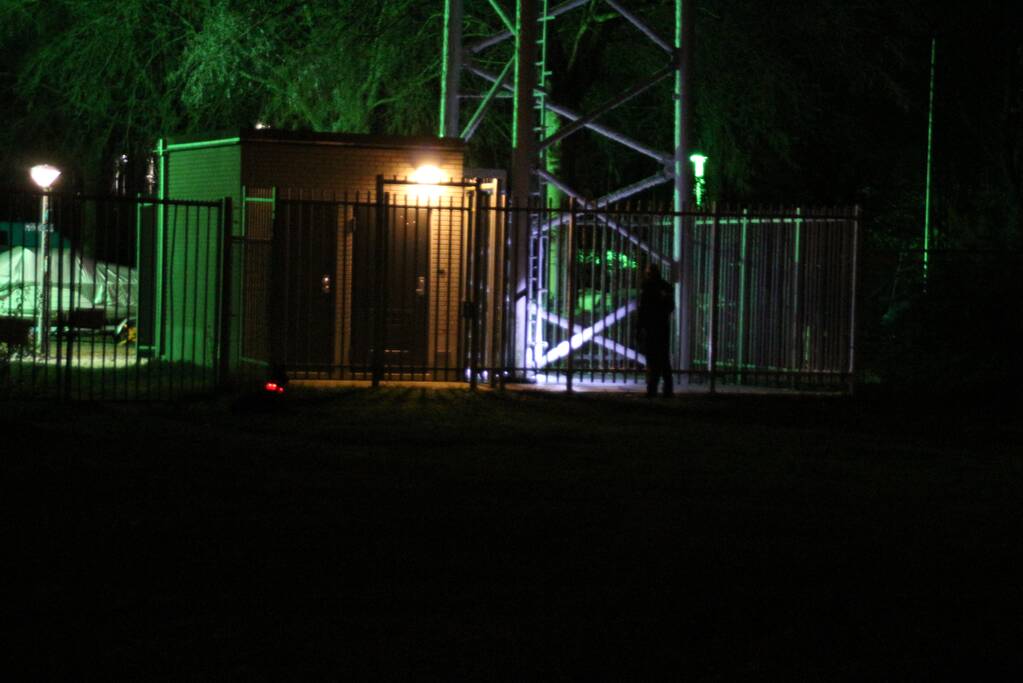 5G zendmast in brand gestoken