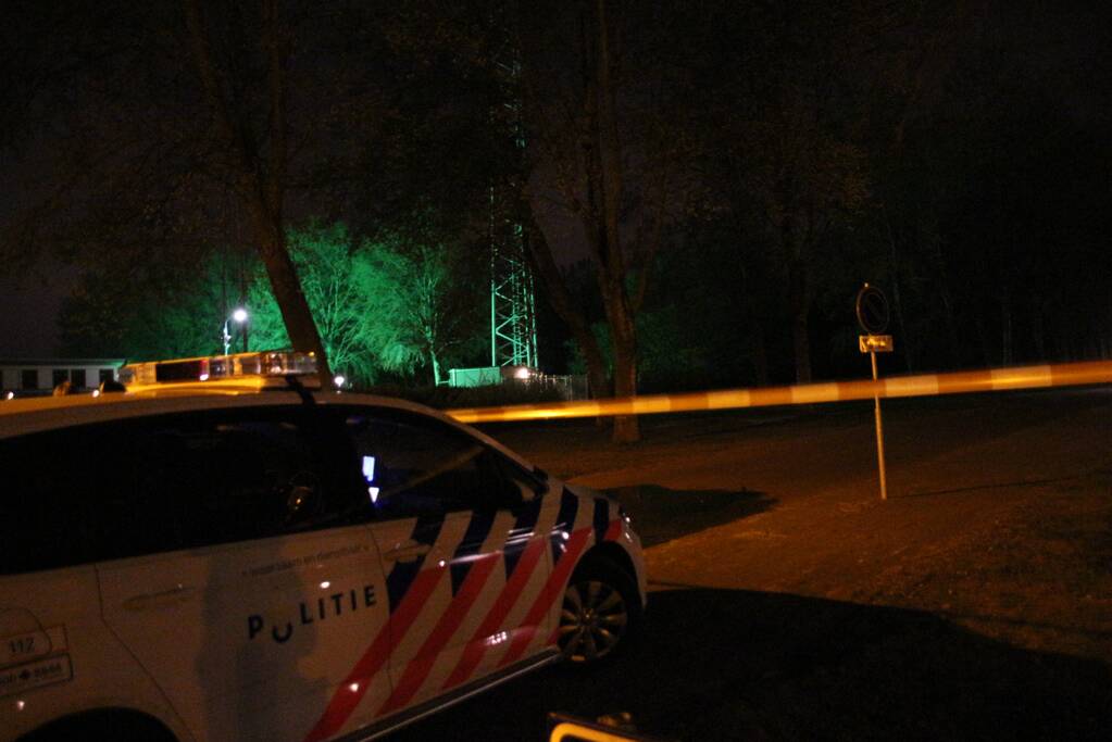 5G zendmast in brand gestoken