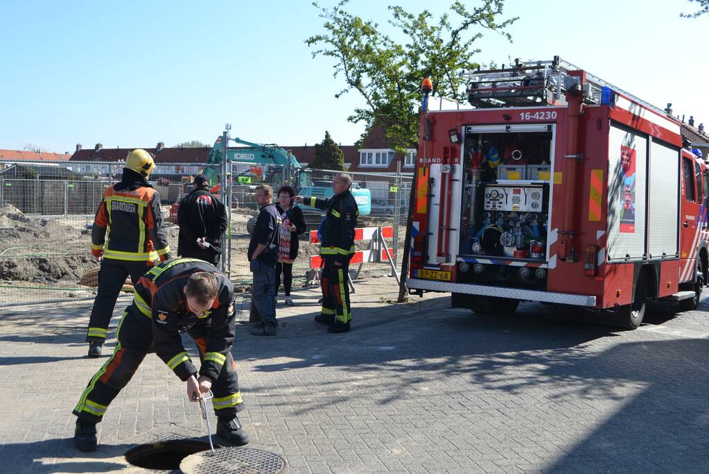 Gaslucht tijdens graafwerkzaamheden