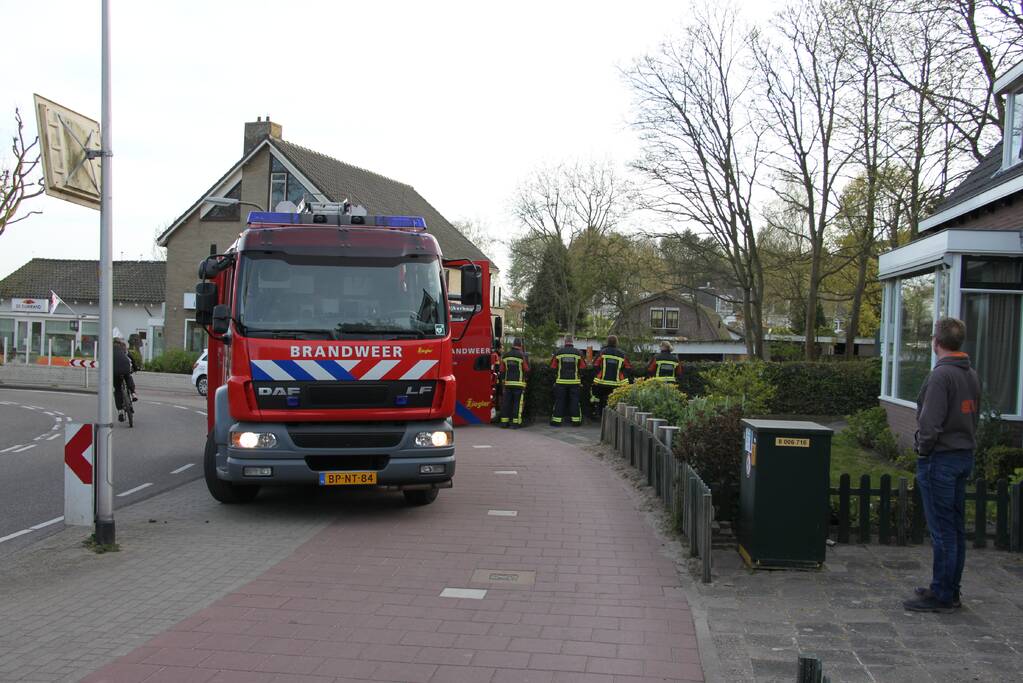 Brand in bos vermoedelijk aangestoken