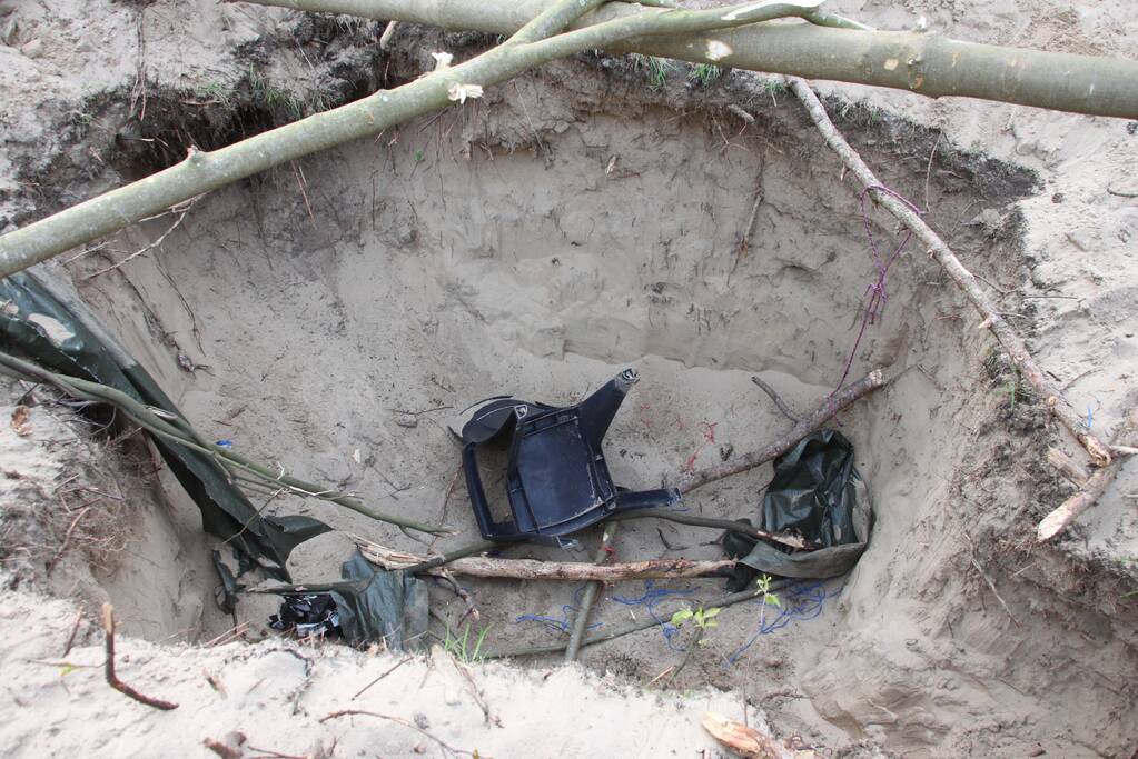 Brand in bos vermoedelijk aangestoken