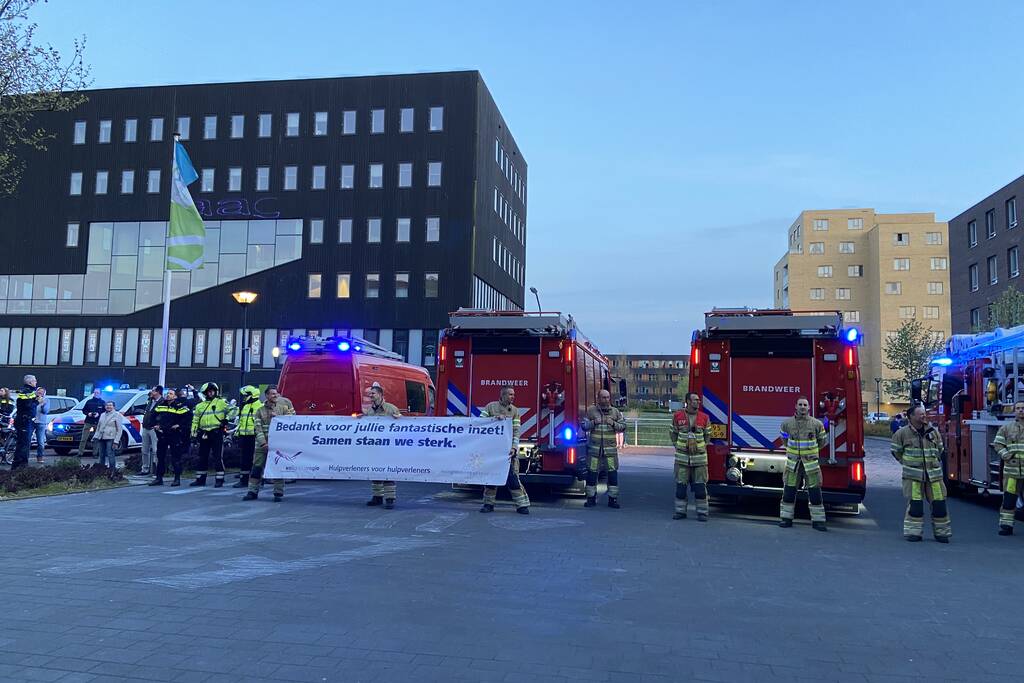 Lasershow voor zorgmedewerkers