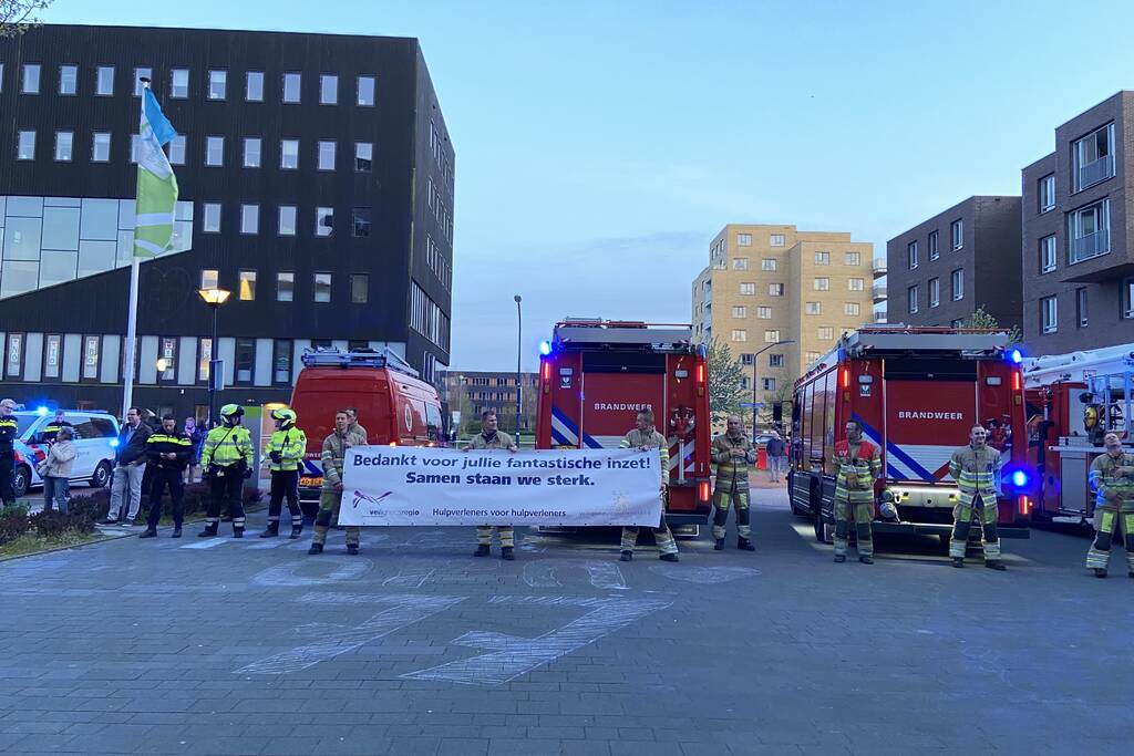 Lasershow voor zorgmedewerkers