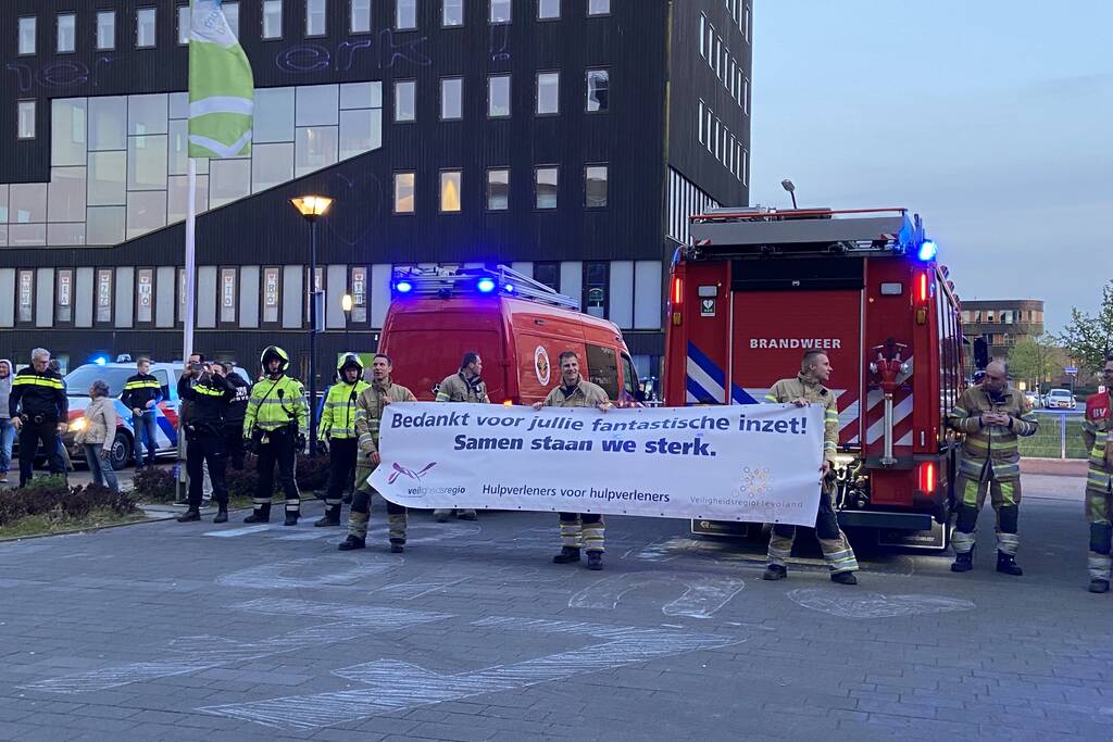 Lasershow voor zorgmedewerkers