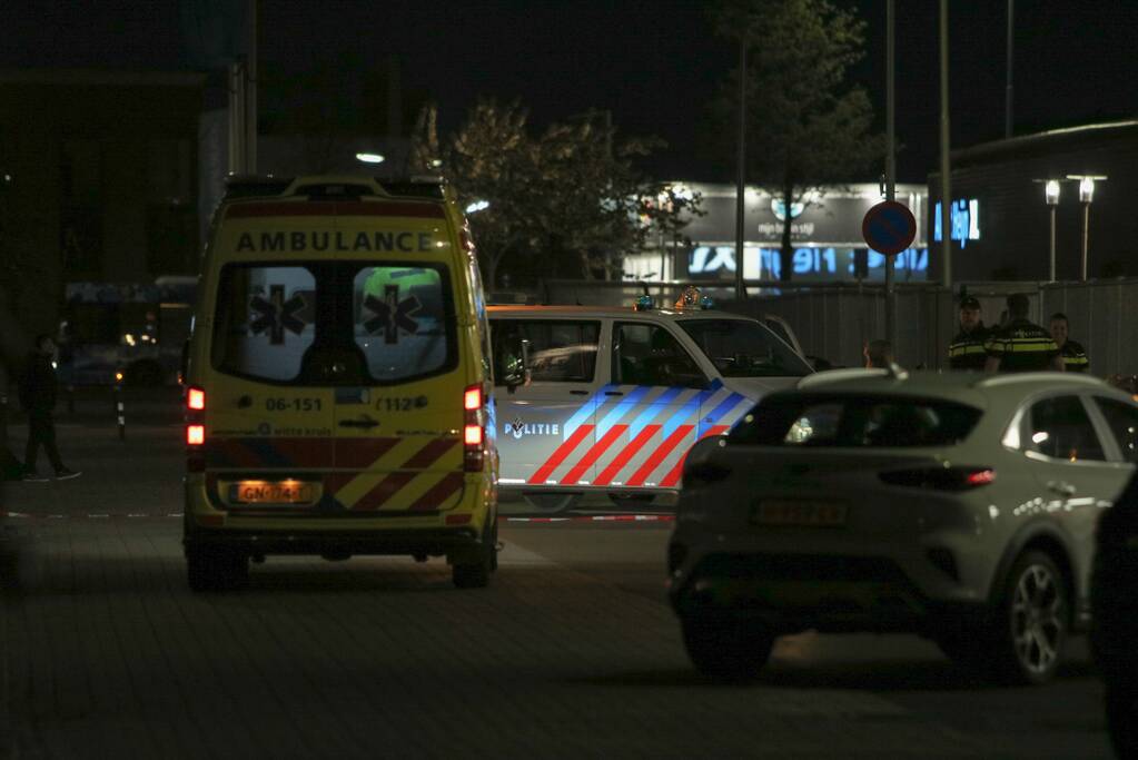 Motor klem gereden door politie