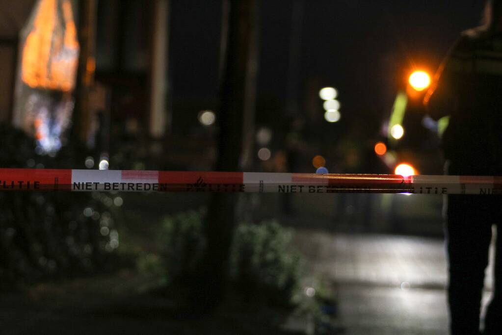 Motor klem gereden door politie