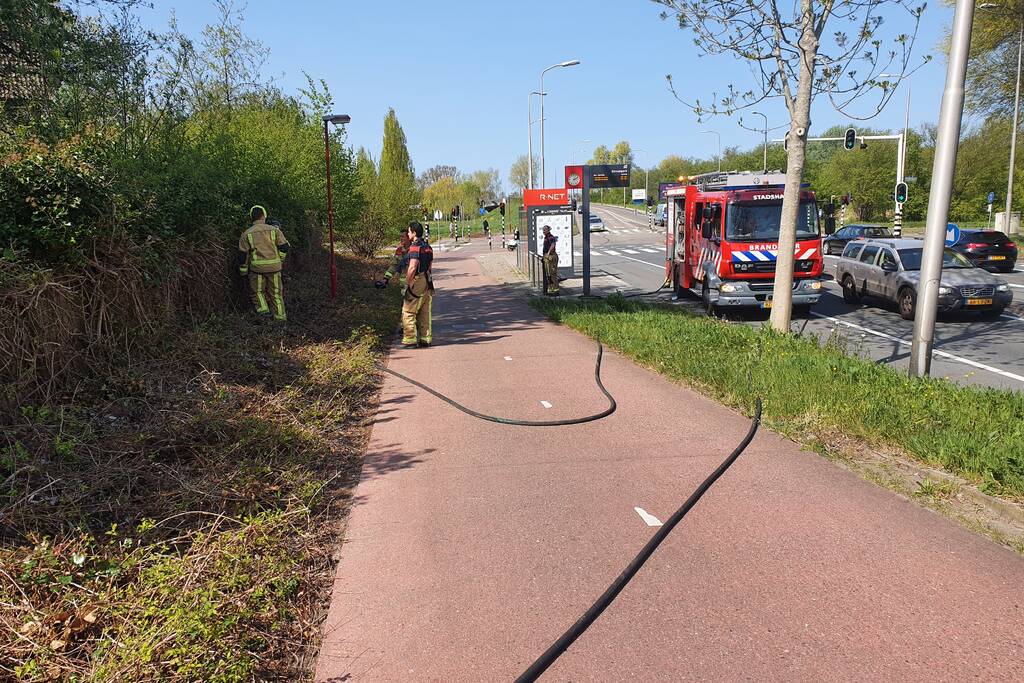 Veel rook bij bosschages