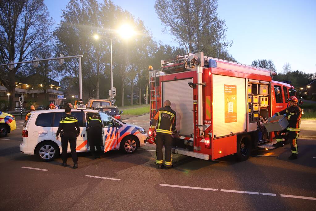 Veel schade bij aanrijding op kruising