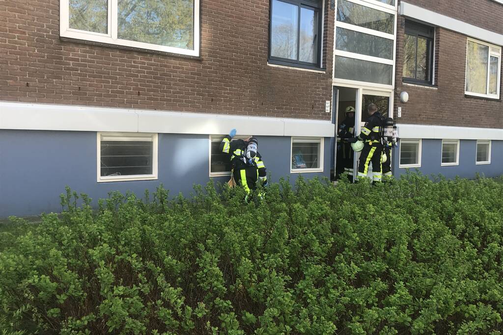 Vreemde lucht in kelderbox van flat