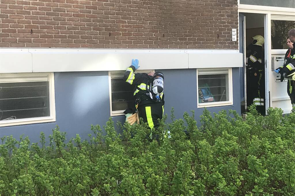 Vreemde lucht in kelderbox van flat