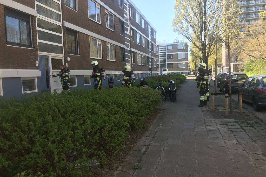 Vreemde lucht in kelderbox van flat