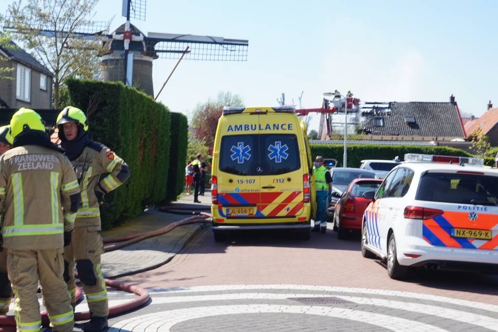 Persoon gewond bij uitslaande brand in schuur