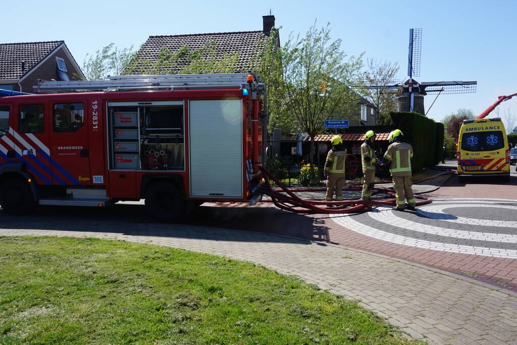 Persoon gewond bij uitslaande brand in schuur
