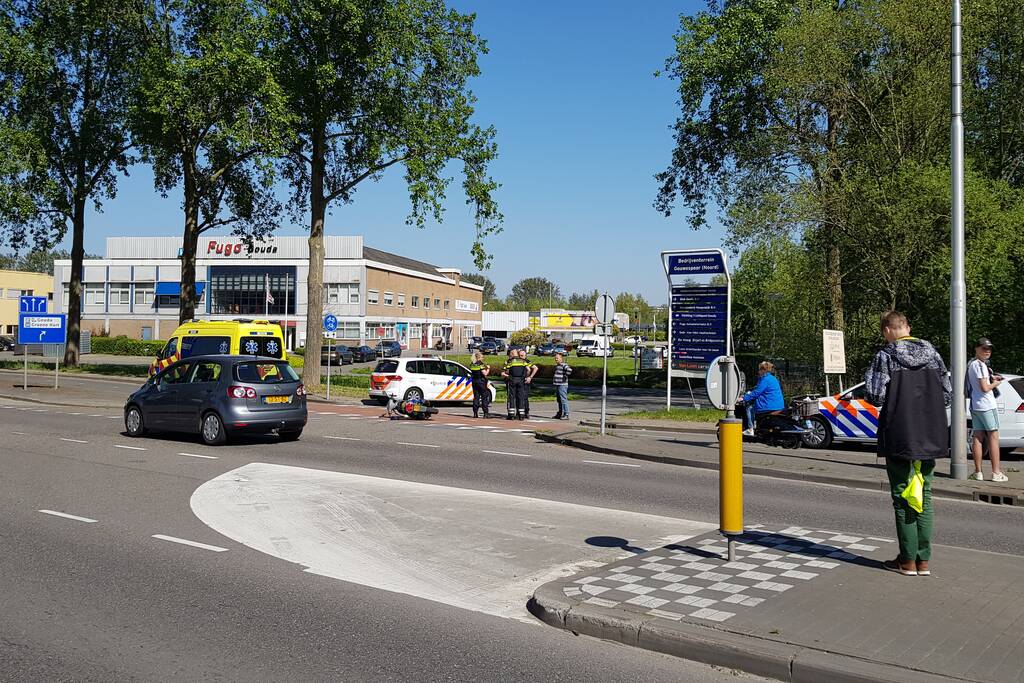 Scooterrijder gewond na ongeval