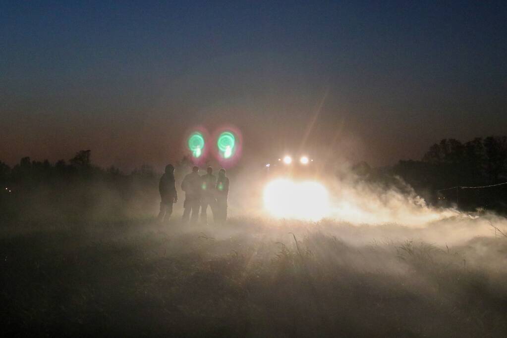 Stuk weiland vat vlam